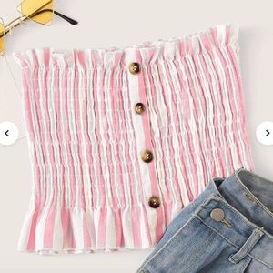 SHEIN Pink Tube Top
